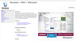 Desktop Screenshot of idempiere.org