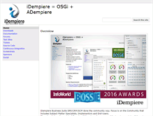 Tablet Screenshot of idempiere.org
